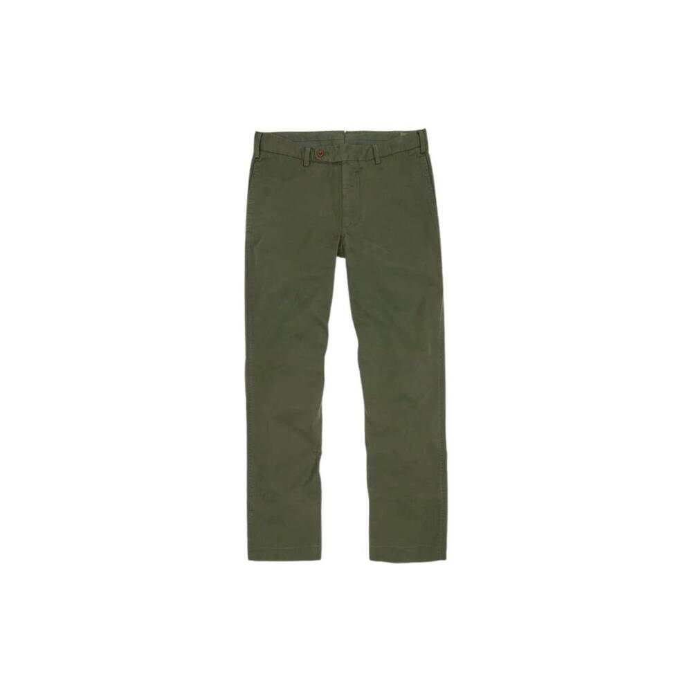 NEW SID MASHBURN men's garment dyed sport trouser in spruce lightweight twill